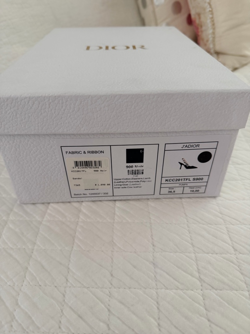 Dior Black J’Adior Slingback Pumps/Heels 10 cm heel, 36.5, BNIB - Picture 12 of 13